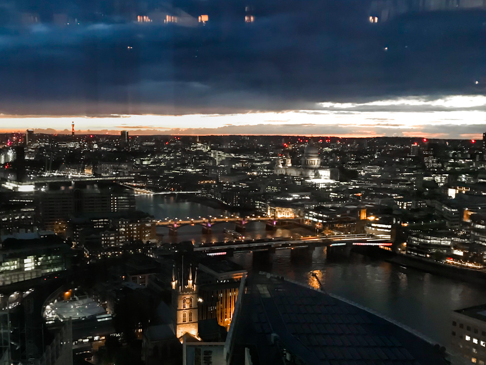 Dinner at the Shard - The Athenian Girl